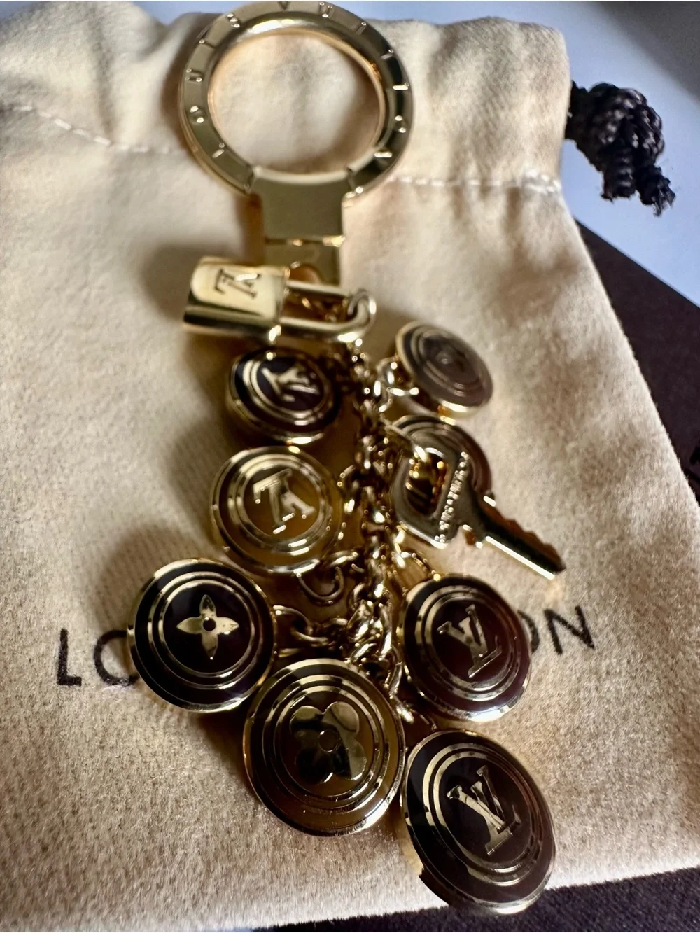 Louis Vuitton Porte-Clés Pastilles Monogram Enamel Bag Charm Key Holder Full Set